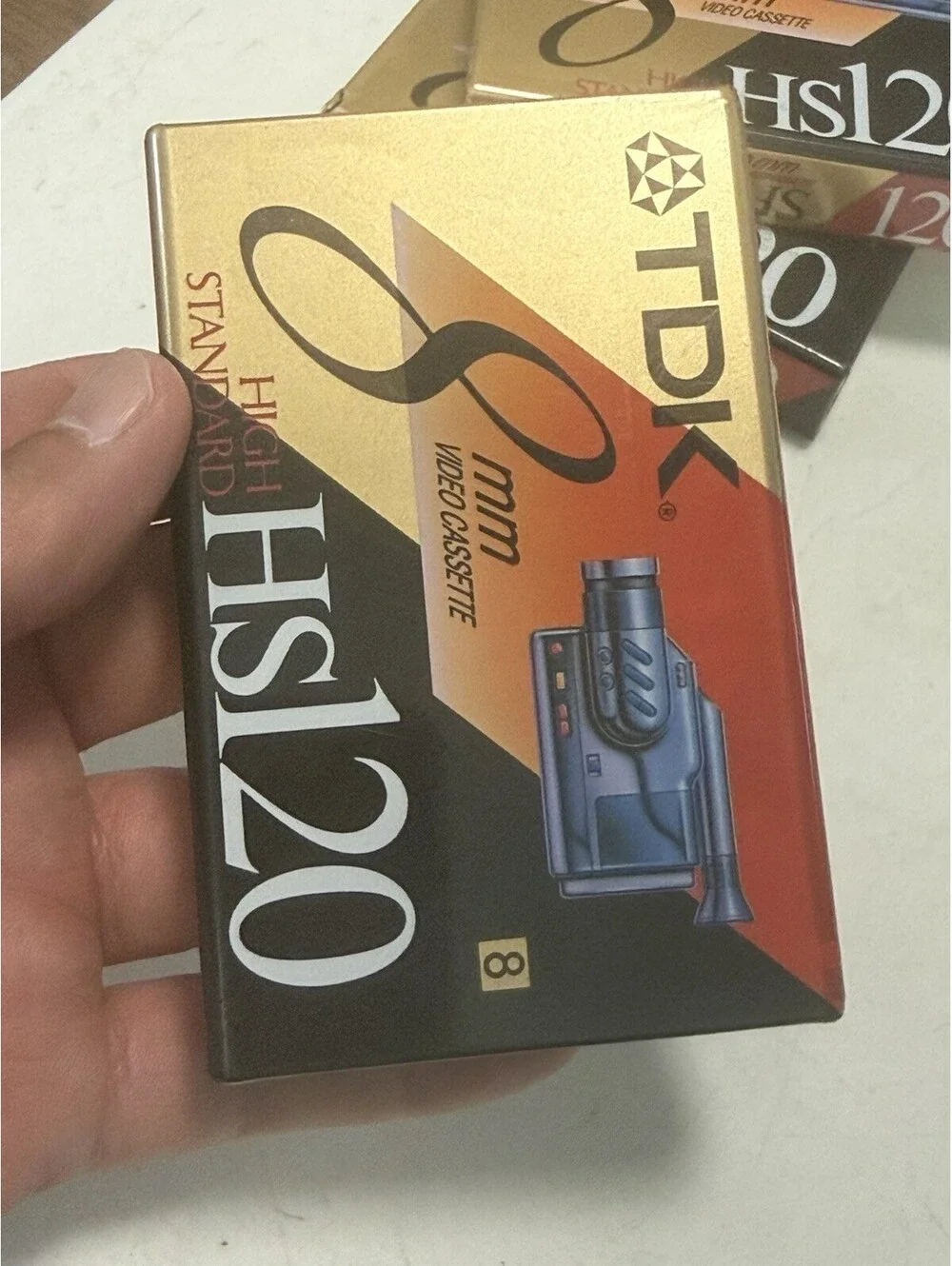 NEW SEALED TDK 8MM VIDEO CASSETTE TAPE HIGH STANDARD HS120 Lot Of 3